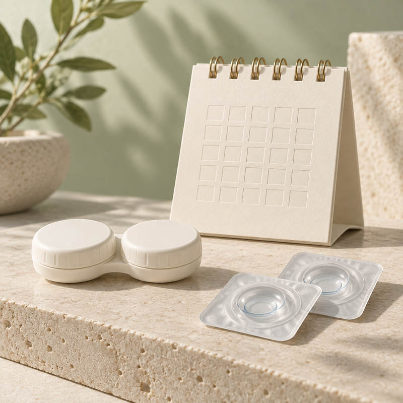 Editorial contact lens accessories — monthly