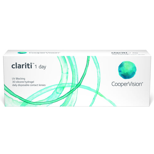 Clariti 1 Day 30 Pack contact lens box