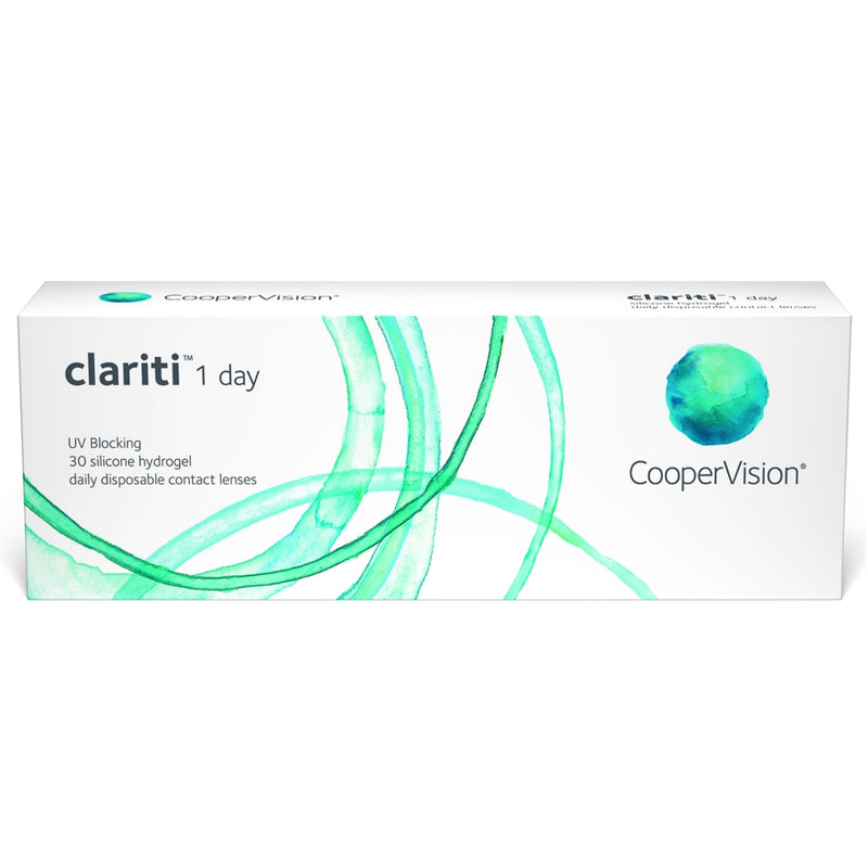 Clariti 1 Day 30 Pack contact lens box