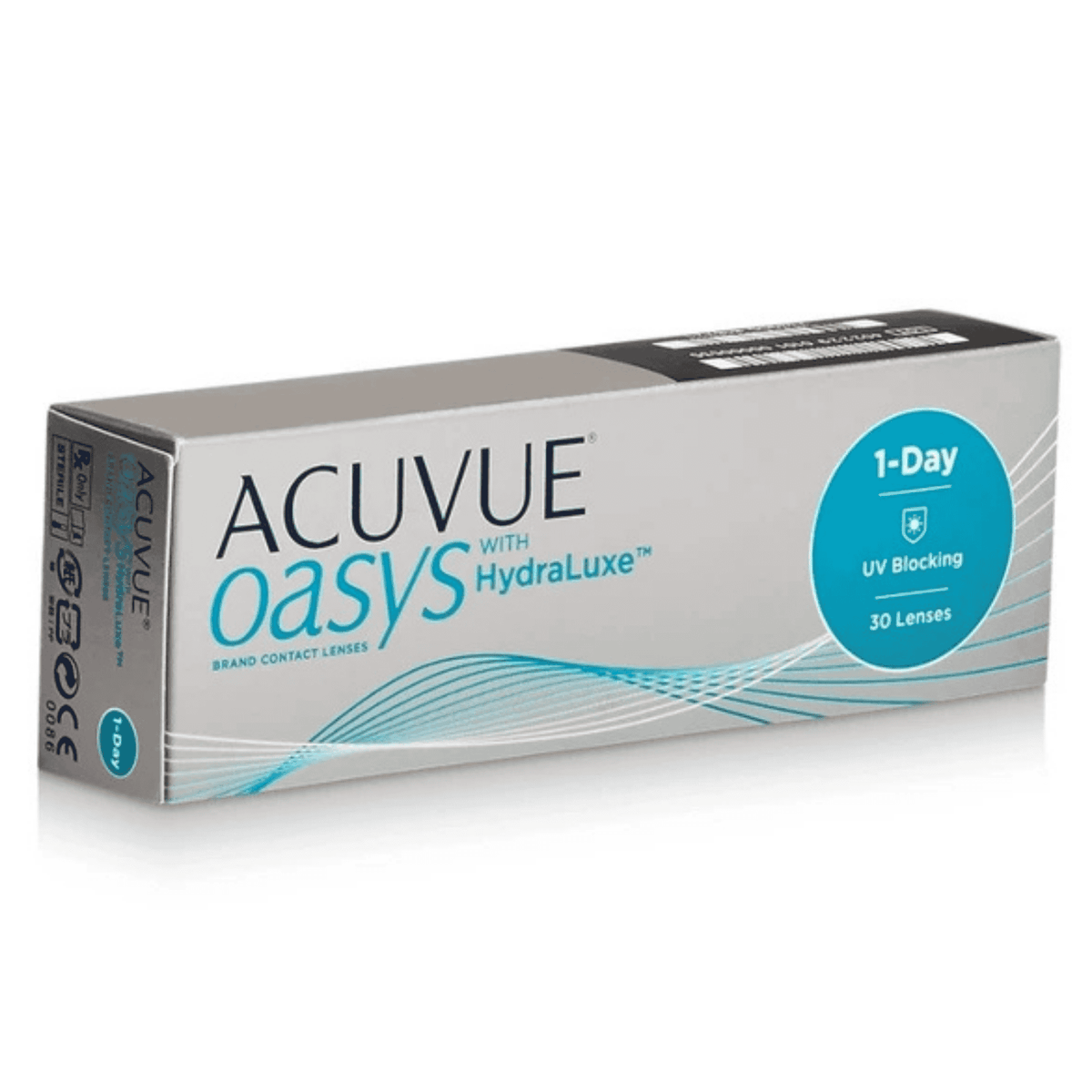 Acuvue Oasys 1-Day with HydraLuxe 30 Pack contact lens box